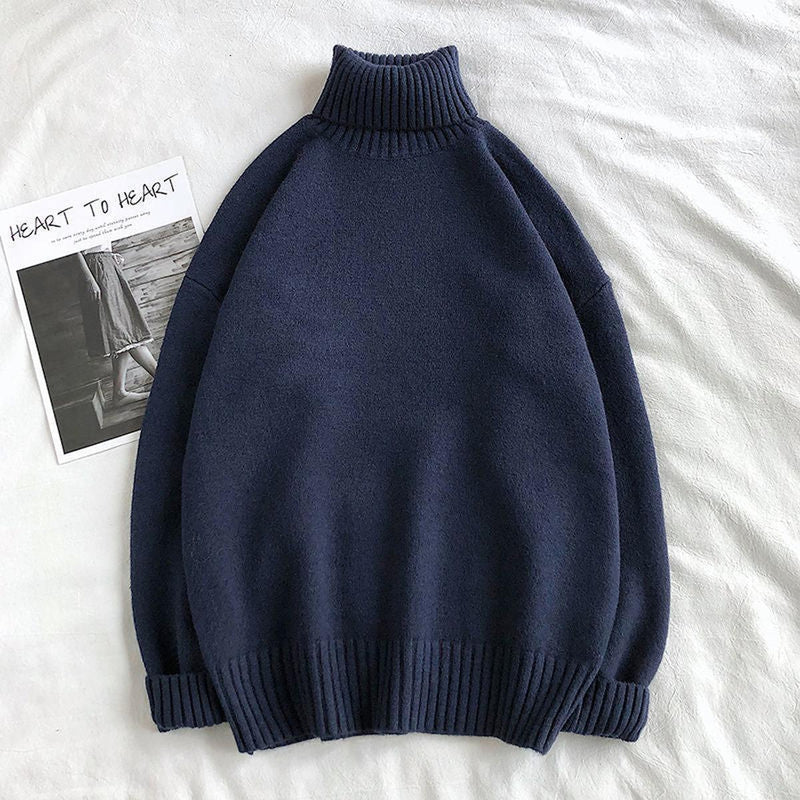 Men&#39;s Turtleneck Sweater With Elastic Cuffs
