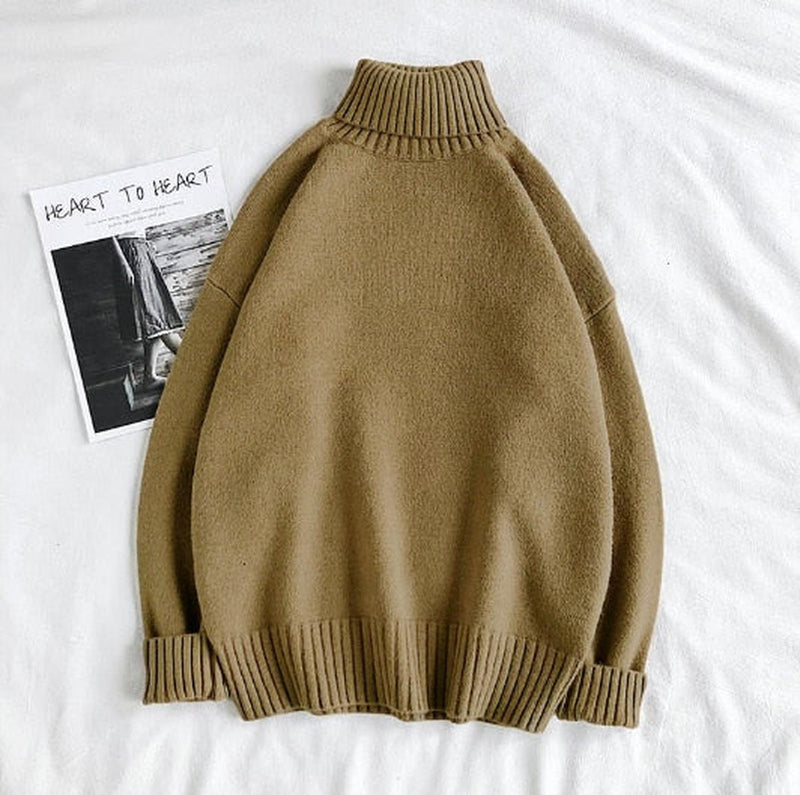 Men&#39;s Turtleneck Sweater With Elastic Cuffs
