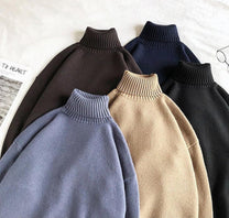 Men&#39;s Turtleneck Sweater With Elastic Cuffs