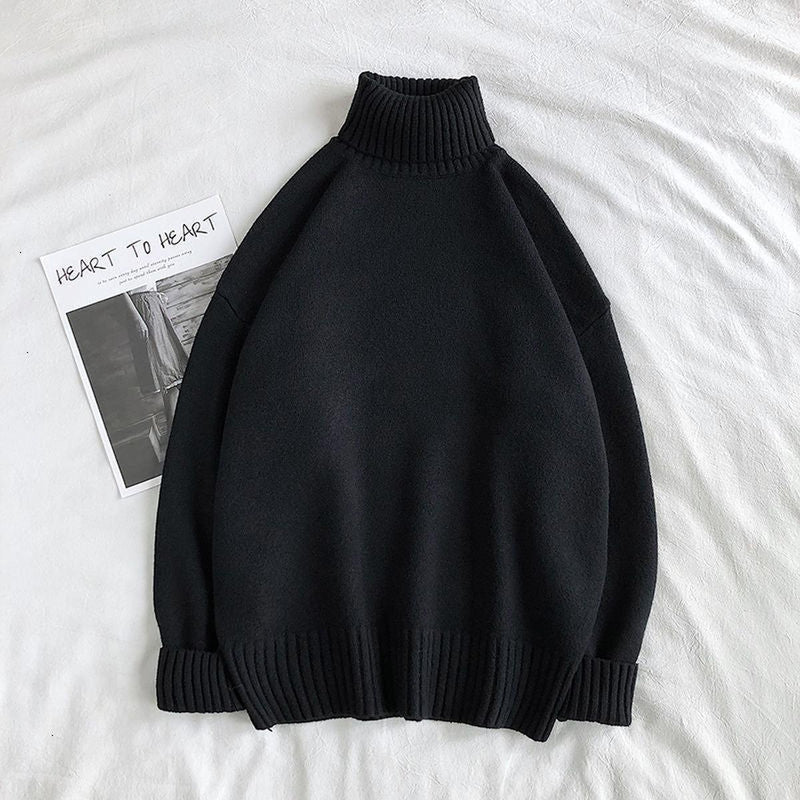 Men&#39;s Turtleneck Sweater With Elastic Cuffs