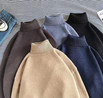 Men&#39;s Turtleneck Sweater With Elastic Cuffs