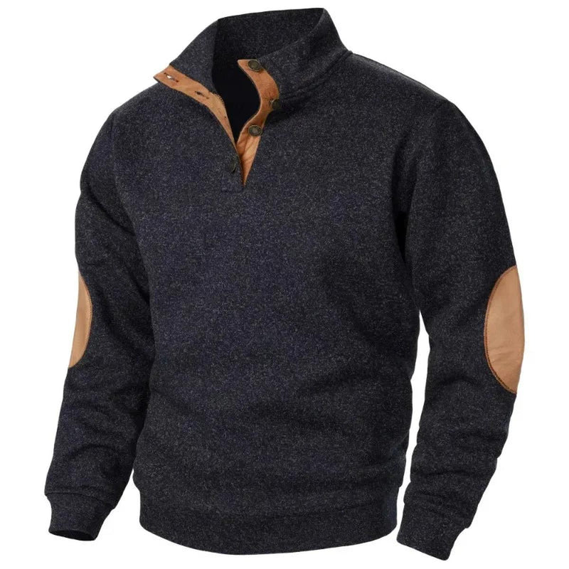 Men&#39;s V-Neck Sweatshirt Outdoor Casual Wear Breathable Stretchy Fabric