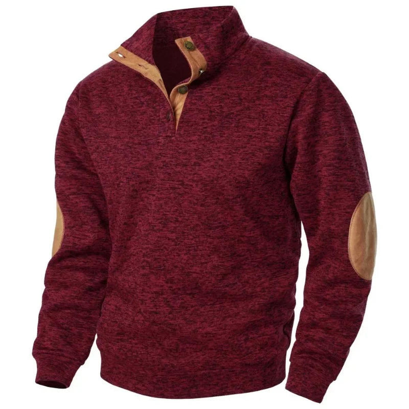 Men&#39;s V-Neck Sweatshirt Outdoor Casual Wear Breathable Stretchy Fabric