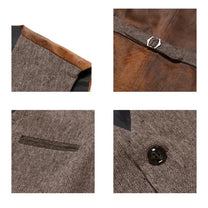 Men&#39;s Vintage Reversible V-Neck Vest