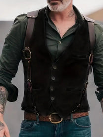 Men&#39;s Vintage Reversible V-Neck Vest