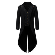 Men&#39;s Vintage Steampunk Tailcoat Jacket
