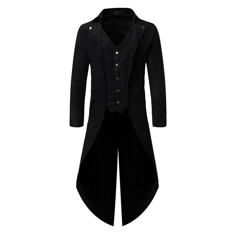 Men&#39;s Vintage Steampunk Tailcoat Jacket