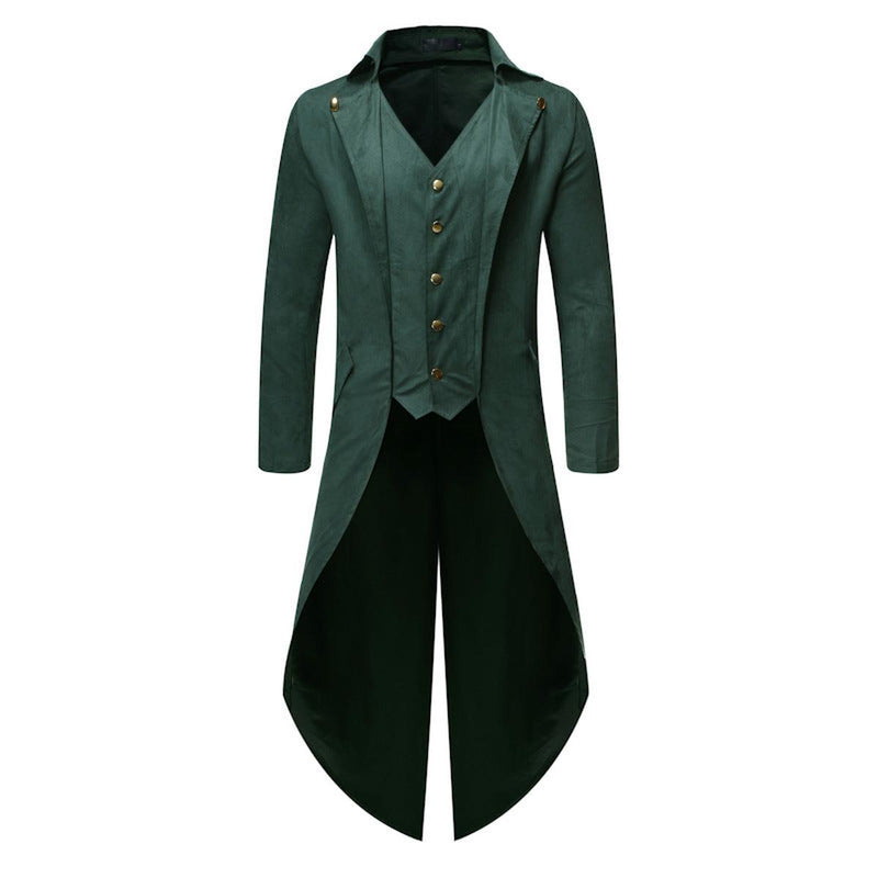 Men&#39;s Vintage Steampunk Tailcoat Jacket