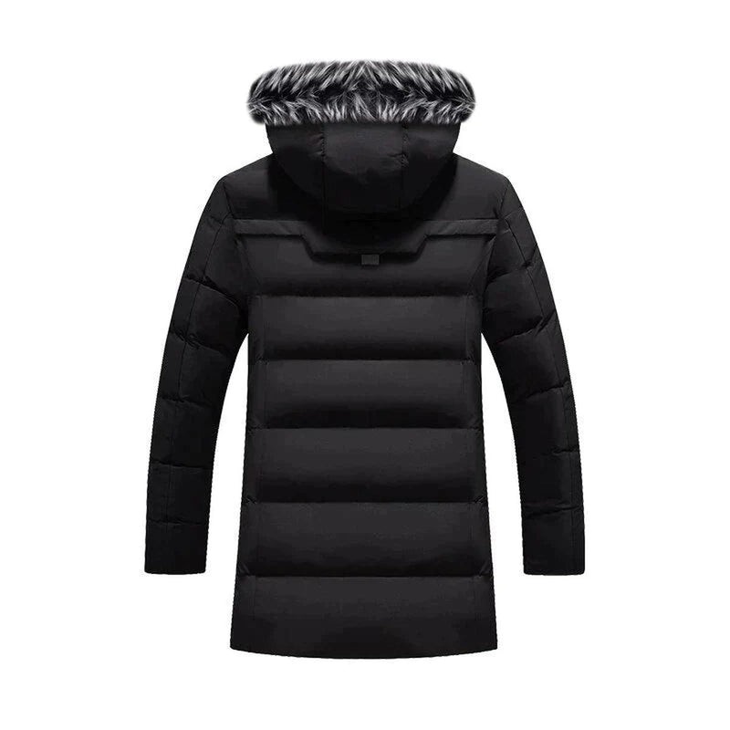 Men&#39;s Warm Weatherproof Winter Parka With Fleece Lining
