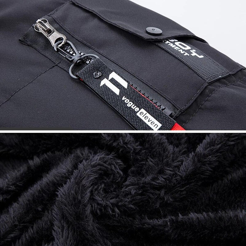 Men&#39;s Warm Weatherproof Winter Parka With Fleece Lining