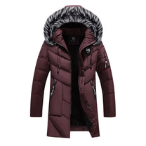 Men&#39;s Warm Weatherproof Winter Parka With Fleece Lining