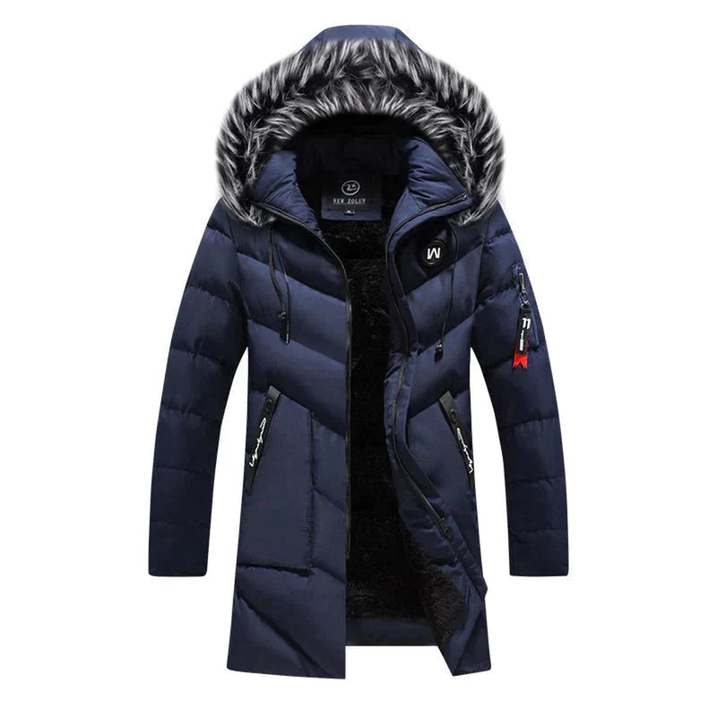 Men&#39;s Warm Weatherproof Winter Parka With Fleece Lining