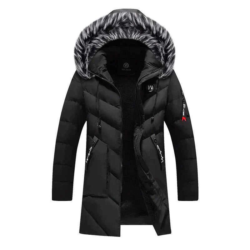 Men&#39;s Warm Weatherproof Winter Parka With Fleece Lining