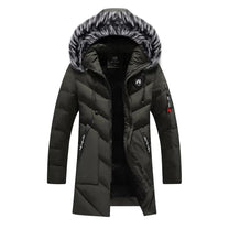 Men&#39;s Warm Weatherproof Winter Parka With Fleece Lining
