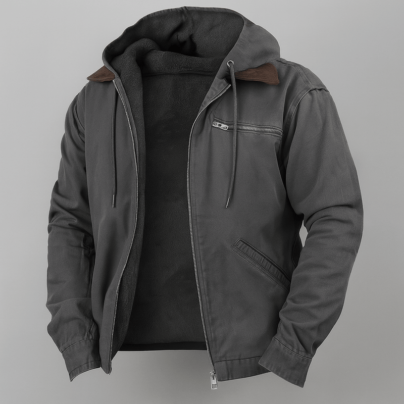 Men&#39;s Water-Repellent Outdoor Jacket With Hidden Hood