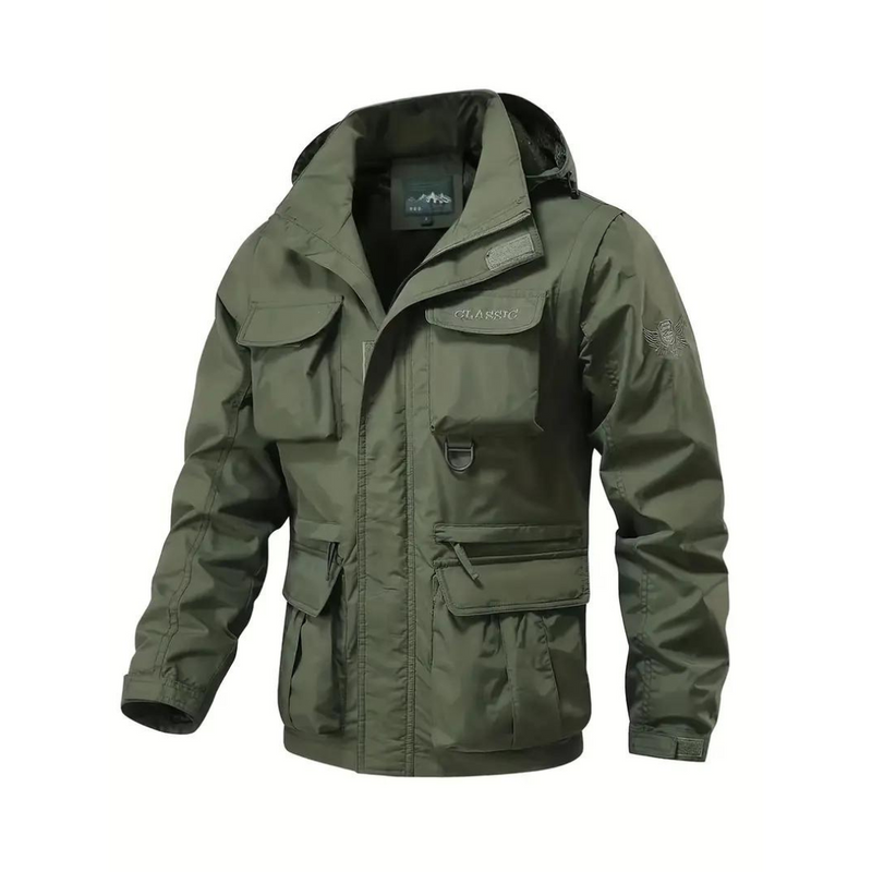 Men&#39;s Water-Repellent Transitional Jacket With Removable Hood