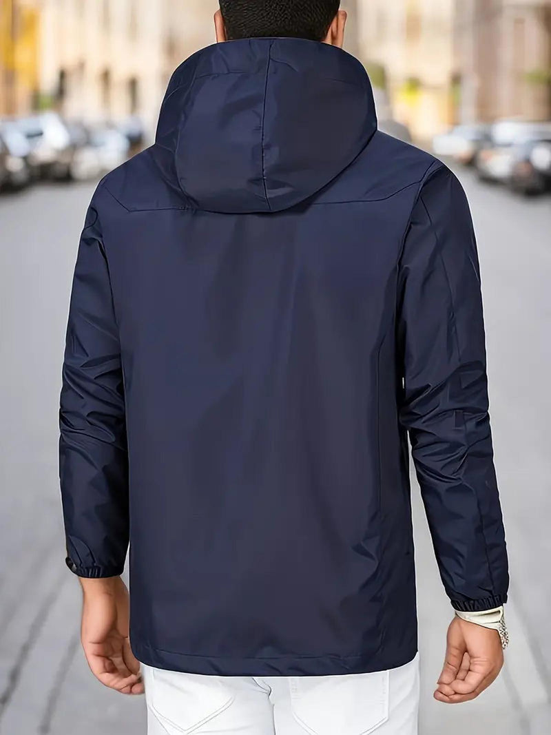 Men&#39;s Waterproof Hooded Windbreaker Jacket