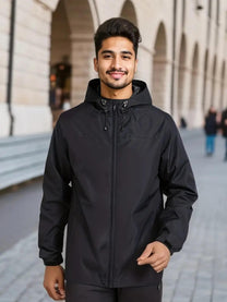 Men&#39;s Waterproof Hooded Windbreaker Jacket