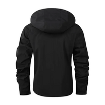 Men&#39;s Waterproof Outdoor Jacket With Hood And Checked Lining