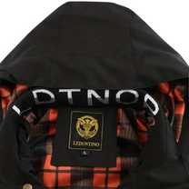 Men&#39;s Waterproof Outdoor Jacket With Hood And Checked Lining