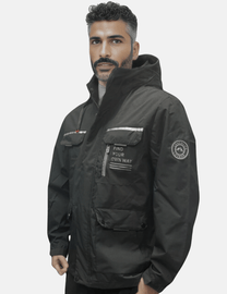 Men&#39;s Waterproof Windproof Jacket With Removable Hood