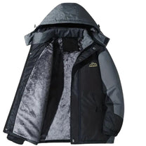 Men&#39;s Waterproof Windproof Outdoor Jacket With Fleece Lining And Adjustable Hood