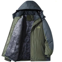 Men&#39;s Waterproof Windproof Outdoor Jacket With Fleece Lining And Adjustable Hood