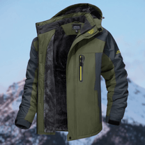 Men&#39;s Waterproof Winter Jacket With Insulation And Detachable Hood