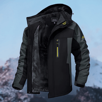 Men&#39;s Waterproof Winter Jacket With Insulation And Detachable Hood