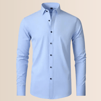 Men&#39;s White Stretch Business Shirt Wrinkle-Free Long Sleeve