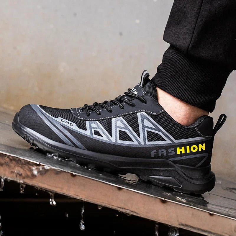 Men&#39;s Wide Steel Toe Safety Shoes S3 Waterproof