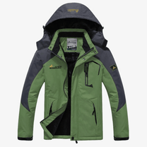 Men&#39;s Windproof Fur-Lined Parka Jacket