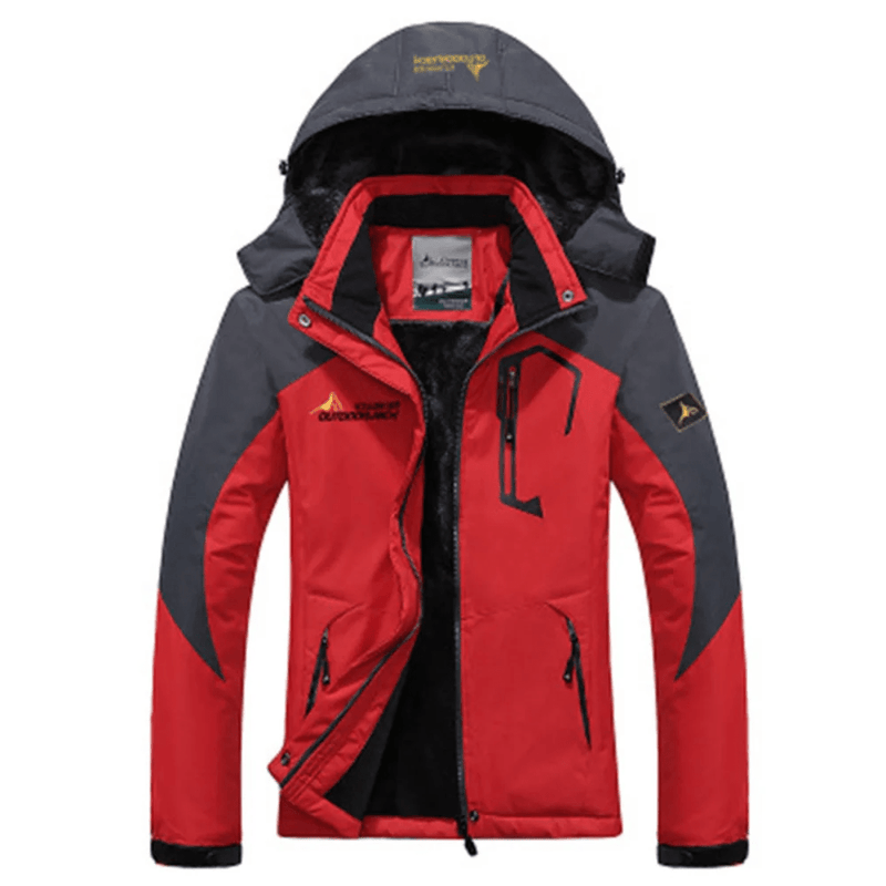 Men&#39;s Windproof Fur-Lined Parka Jacket