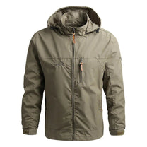 Men&#39;s Windproof Water-Resistant Softshell Jacket with Hood