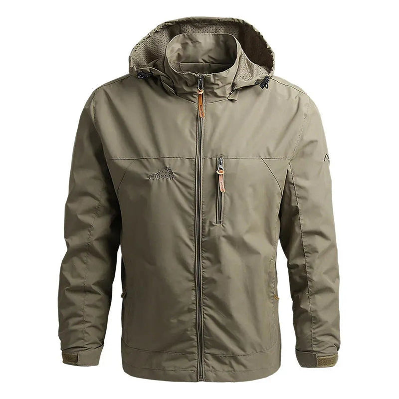 Men&#39;s Windproof Water-Resistant Softshell Jacket with Hood