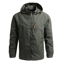 Men&#39;s Windproof Water-Resistant Softshell Jacket with Hood