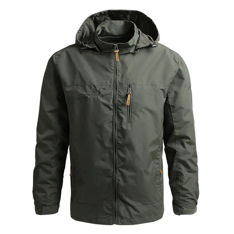 Men&#39;s Windproof Water-Resistant Softshell Jacket with Hood
