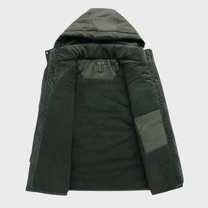 Men&#39;s Winter Jacket With Hood And Pockets