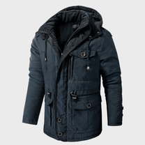 Men&#39;s Winter Jacket With Hood And Pockets