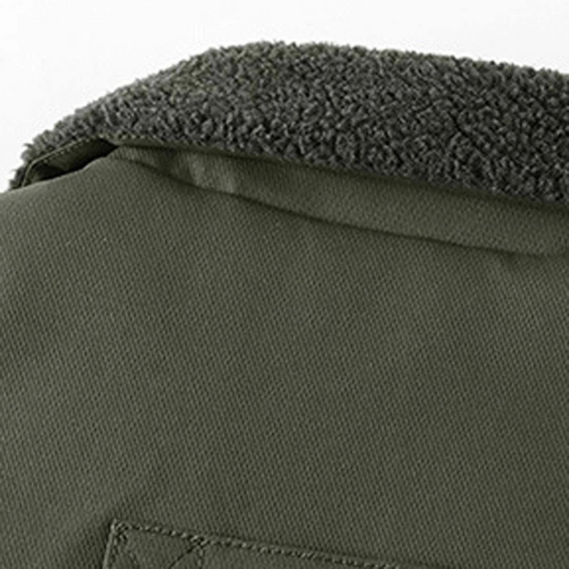 Men&#39;s Wool-Lined Outdoor Winter Jacket With Casual Hooded Collar