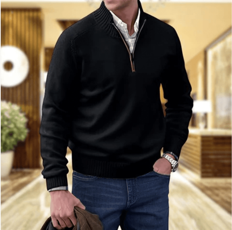 Men&#39;s Wool Long Sleeve Sweater