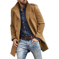Men&#39;s Wool Trench Coat for Winter
