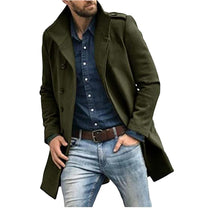 Men&#39;s Wool Trench Coat for Winter