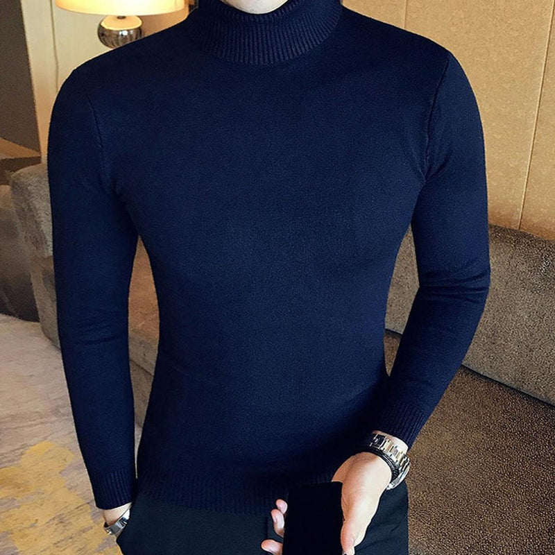 Men&#39;s Wool Turtleneck Sweater
