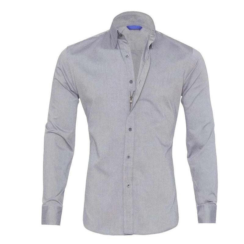 Men&#39;s Wrinkle-Free Zippered Shirt