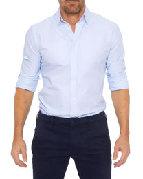 Men&#39;s Wrinkle-Free Zippered Shirt