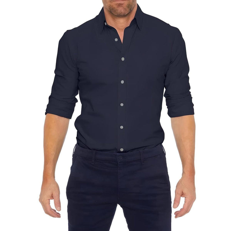 Men&#39;s Wrinkle-Free Zippered Shirt