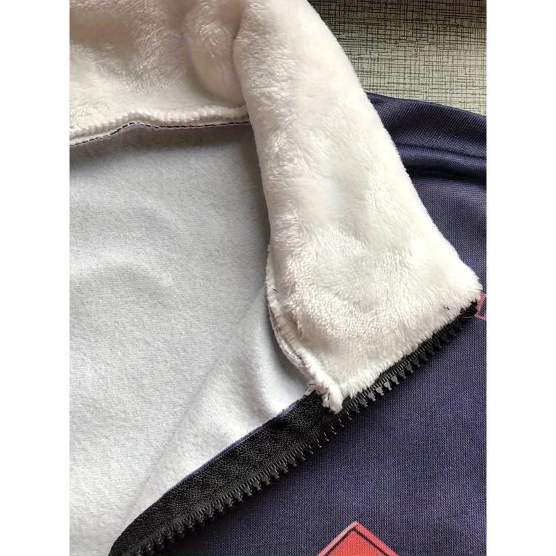 Men&#39;s Zip-Up Pullover Sweater in Navy Blue