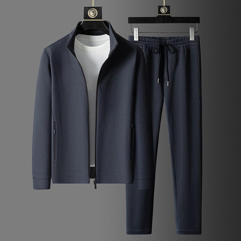 Men&#39;s Zip-Up Tracksuit Set With Joggers