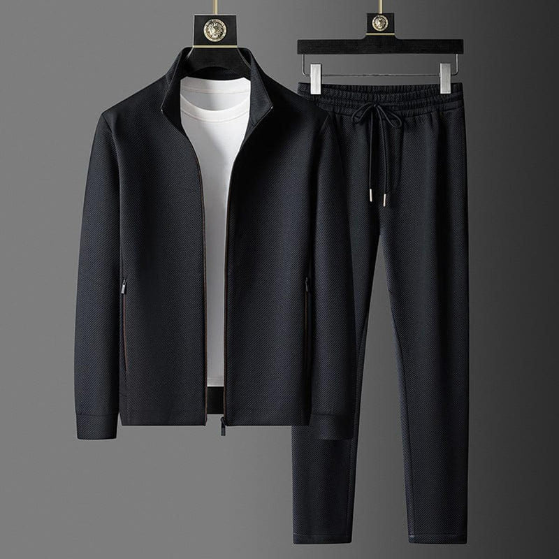Men&#39;s Zip-Up Tracksuit Set With Joggers
